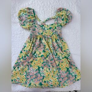 Floral Puff Sleeve Mini Dress